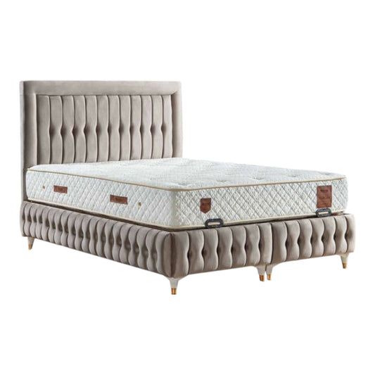 Mercan Boxspringbett mit Stauraum und Matratze