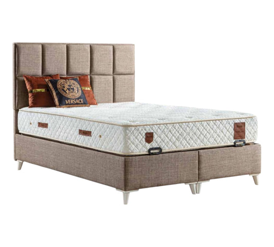 Lina Boxspringbett mit Stauraum und Matratze