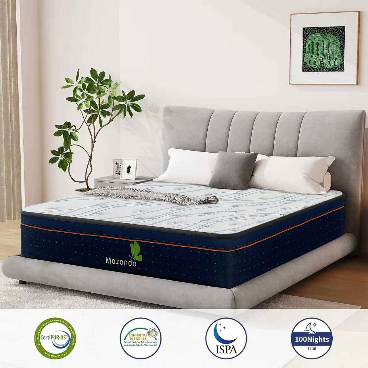 Mozondo Matratze  Hybrid- Taschenfederkernmatratze 90x200cm